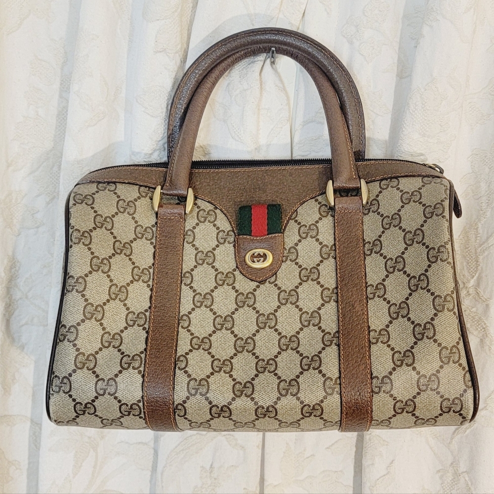 Vintage authentic Gucci ophidia Boston bag.